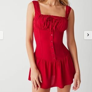 Frankie’s Bikinis Christa Ruffle Mini Dress